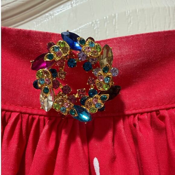 Eleanor Rose Girls SZ 8 Nutcracker Holiday Red Dress Festive Full Circle Skirt - Picture 7 of 12